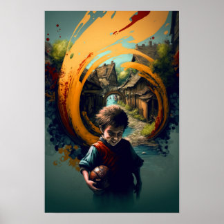 Poster Cartaz de Aventureiro Halfling | Arte D&D 5