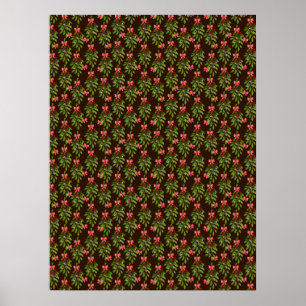 Poster Cartaz de Azevinho de Natal