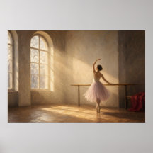 Cartaz de Bailarina na Janela do Estúdio
