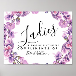 Poster cartaz de banheiro feminino - cesto de banheiro ro