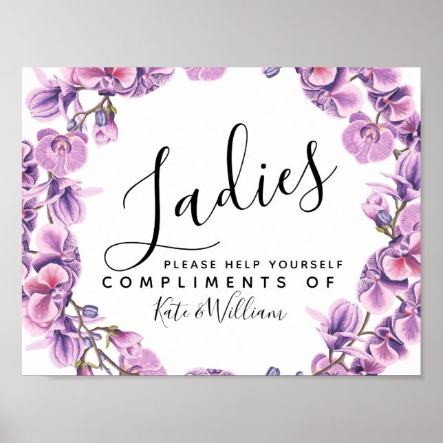 Poster cartaz de banheiro feminino - cesto de banheiro ro (Frente)