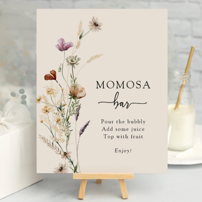 Poster Cartaz de Bar Boho Momosa (Boho Momosa Bar Poster
)