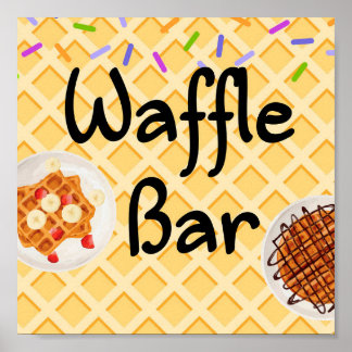 Poster Cartaz de Barra de Waffler