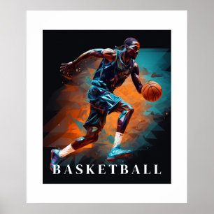 Poster Cartaz de Basquetebol