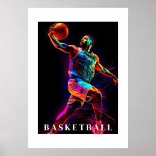 Poster Cartaz de Basquetebol