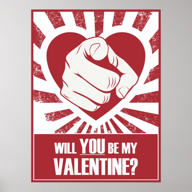 Poster Cartaz de Be My Valentine (Frente)