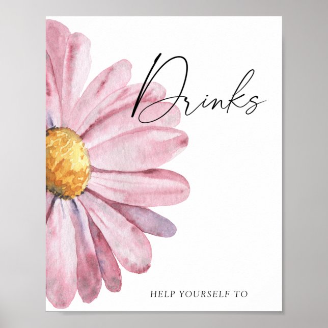 Poster Cartaz de Bebidas - Daisy (Frente)
