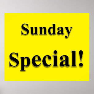 Poster Cartaz de Beleza Especial de Domingo