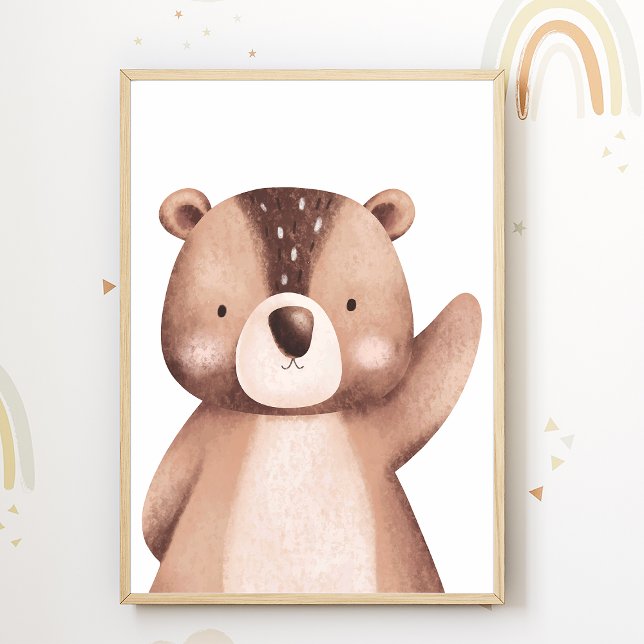 Poster Cartaz de Berçário de Animais da Floresta para Dec (Criador carregado)