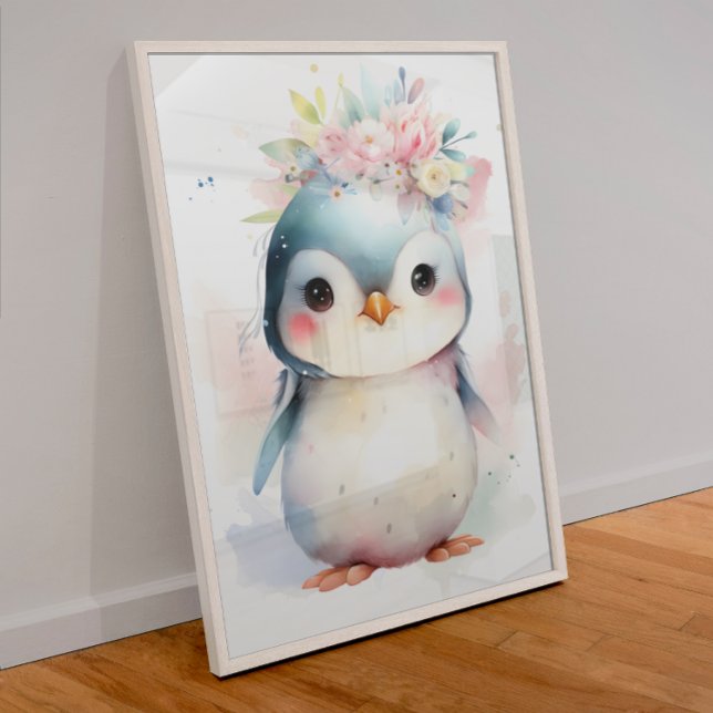 Poster Cartaz de Berçário de Pinguim Bebê (Criador carregado)