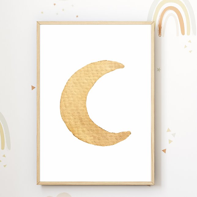 Poster Cartaz de Berçário Lua Decoração de Quarto Infanti (Criador carregado)