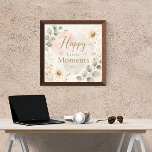 Poster Cartaz de Berçário Momentos Felizes