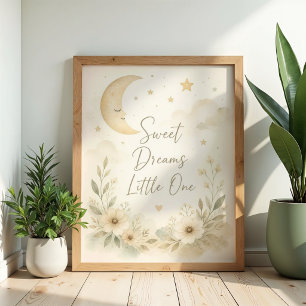 Poster Cartaz de Berçário Sonhos Doces Pequeno