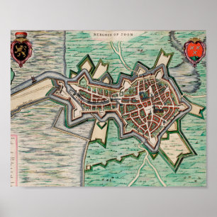 Poster Cartaz de Bergen op Zoom em 1649