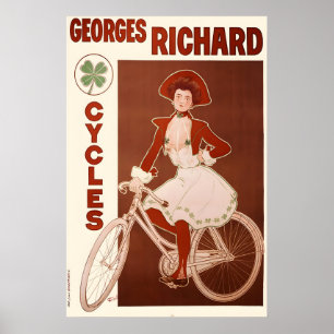 Poster Cartaz de Bicicleta Antiga da Georges Richard Cycl