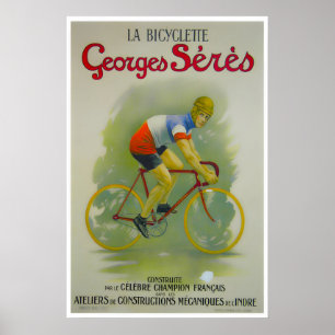 Poster Cartaz de Bicicleta Francês Arte de Ciclismo Impre
