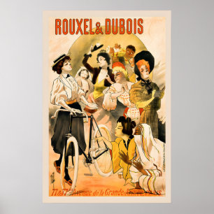 Poster Cartaz de Bicicleta Rouxel & Dubois