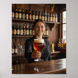 Poster Cartaz de Boas-Vindas à Taverna Trapista Belga