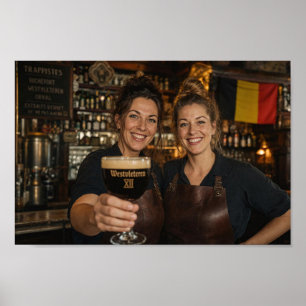 Poster Cartaz de Boas-Vindas à Taverna Trapista Belga
