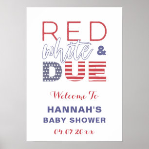 Poster Cartaz de Boas-Vindas da Festa de Chuv de Bebê Ver