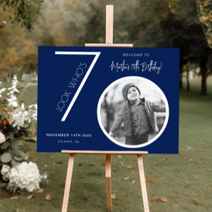 Pôster Cartaz de Boas-Vindas de Aniversário de 70 anos Az