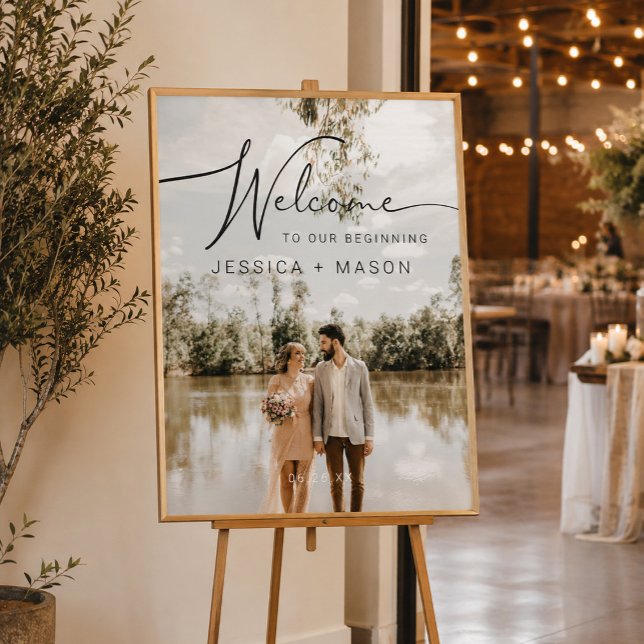 Poster Cartaz de Boas-Vindas de Casamento com Foto (Criador carregado)