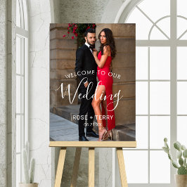 Poster Cartaz de Boas-Vindas de Casamento com Foto Person