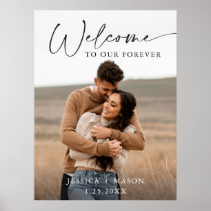 Poster Cartaz de Boas-Vindas de Casamento com Foto Person