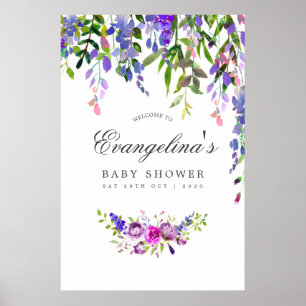 Poster Cartaz de Boas-Vindas de Chuva de Cores Ultra Viol