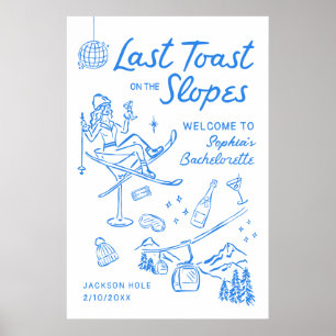Poster Cartaz de Boas-Vindas de Despedida de Solteira de