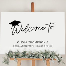 Poster Cartaz de Boas-Vindas de Formatura com Roteiro Min