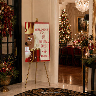 Poster Cartaz de Boas-Vindas de Natal do Quebra-Nozes