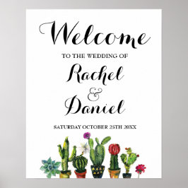 Pôster Cartaz de Boas-Vindas Fiesta Casamento México Post