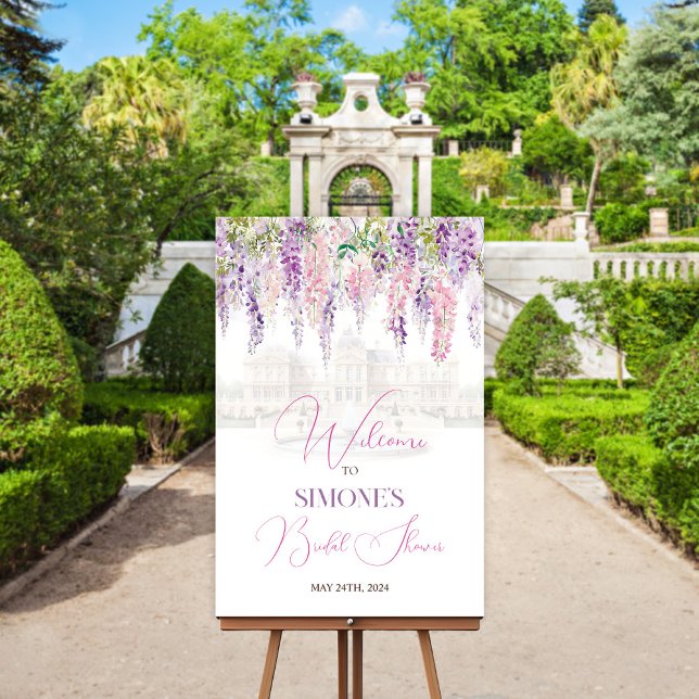 Poster Cartaz de Boas-Vindas Floral Regency (Criador carregado)