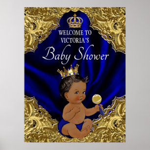 Poster Cartaz de Boas-Vindas para Chá de Bebê do Príncipe