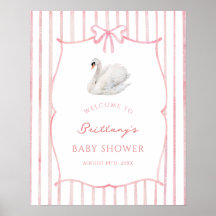 Cartaz de Boas-Vindas para Chá de Bebê Princesa Ci