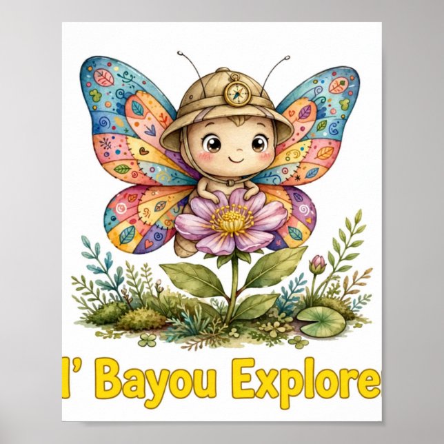 Poster Cartaz de Borboleta Lil' Bayou Explorers (Frente)