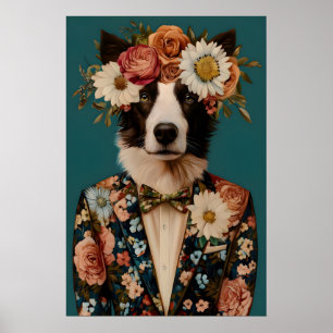 Poster Cartaz de Border Collie de Terno, Border Collie