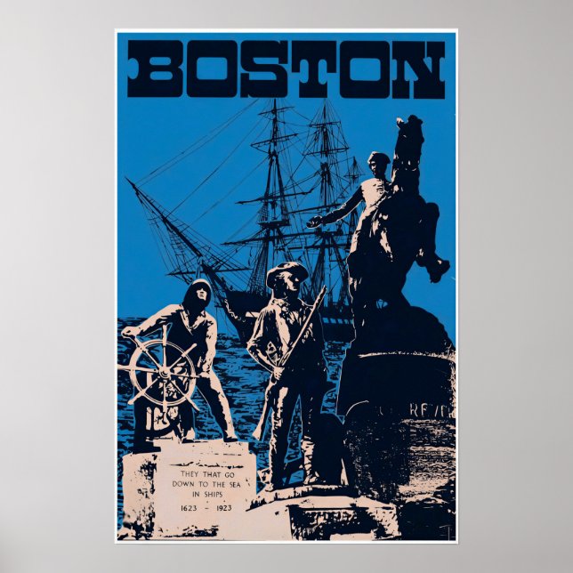 Poster Cartaz de Boston (Frente)