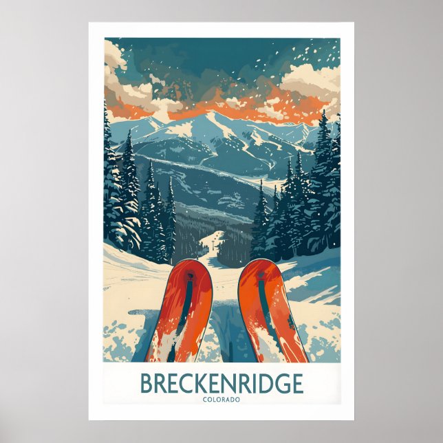 Poster Cartaz de Breckenridge Colorado 1 (Frente)