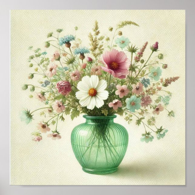 Poster cartaz de buquê de flores (Frente)