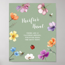 Poster Cartaz de Caça ao Chupeta Wildflower Lovebug