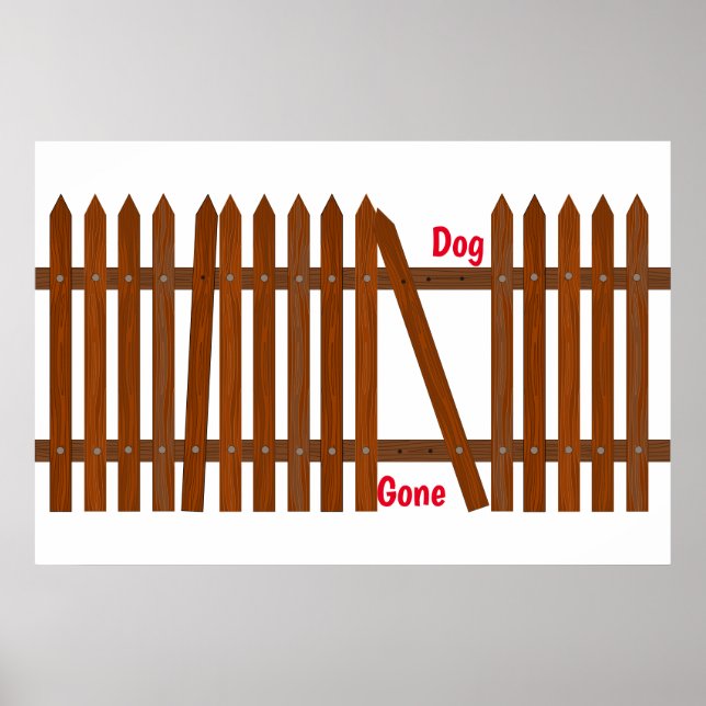 Poster Cartaz de Cachorro Perdido (Frente)