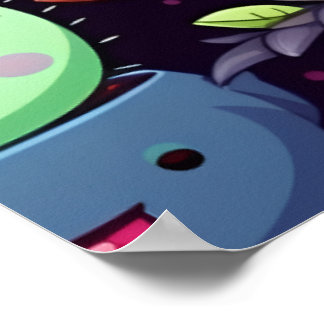 Poster Cartaz de Cacto Kawaii