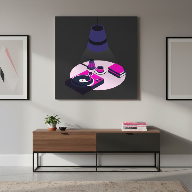 Poster Cartaz de Café com Vinil Moderno (Criador carregado)