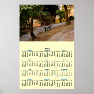 Poster Cartaz de calendário de 2012 de banco