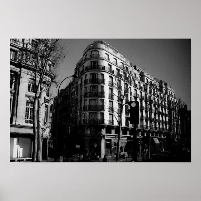 Poster Cartaz de Canto de Rua Parisiense (Frente)