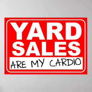 Pôster Cartaz de Cardio na Venda de Jardim