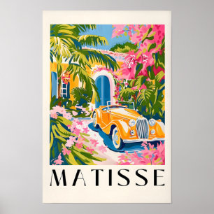 Poster Cartaz de Carro Antigo, Arte de Parede Préppy, Dec