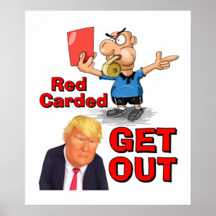 Poster Cartaz de Cartão Vermelho